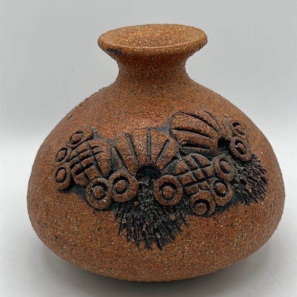 Carma vintage signed sand art vase - Picture 1 of 4